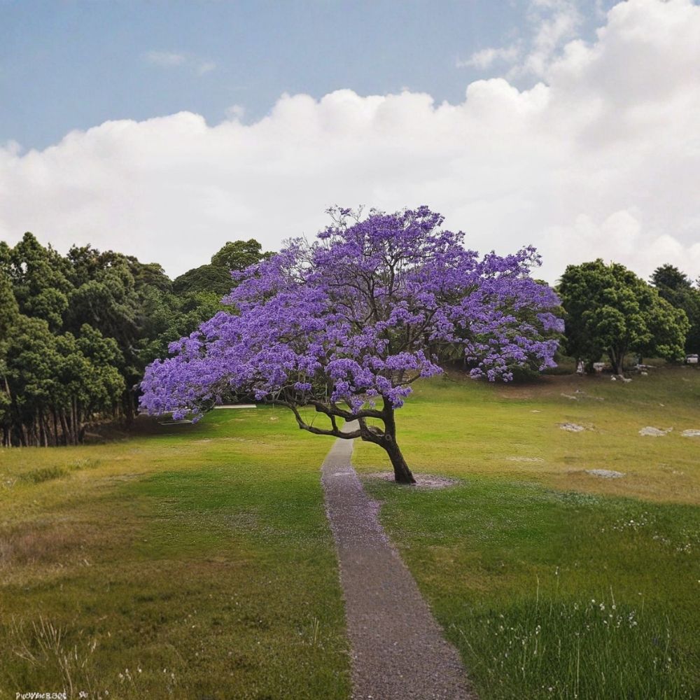 Blue Jacaranda Trees – 2 Live Plants 8–10 Inch Tall | Jacaranda mimosifolia in 4 Inch Pots | Fast Growing Flowering Tree | Tropical Landscape