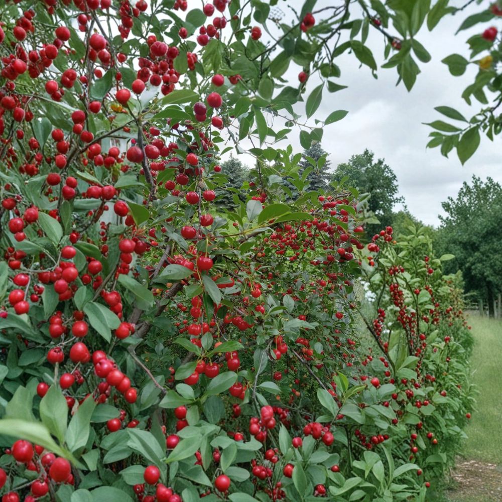 Vine Cherry Tree – Prunus spp. Live Bare Root Plant | Approx. 12 Inches Tall | No Pot Included  Hardy Fruit Tree Starter | Backyard & Garden Friendly | Easy to Grow
