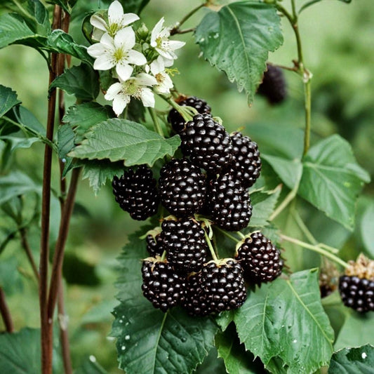 Von Thornless Blackberry – Rubus ‘Von’ Live Starter Plants | 4–10 Inches Tall | Rooted Plants – No Pot  Sweet Berry Plant | Backyard Garden Friendly | Easy to Grow