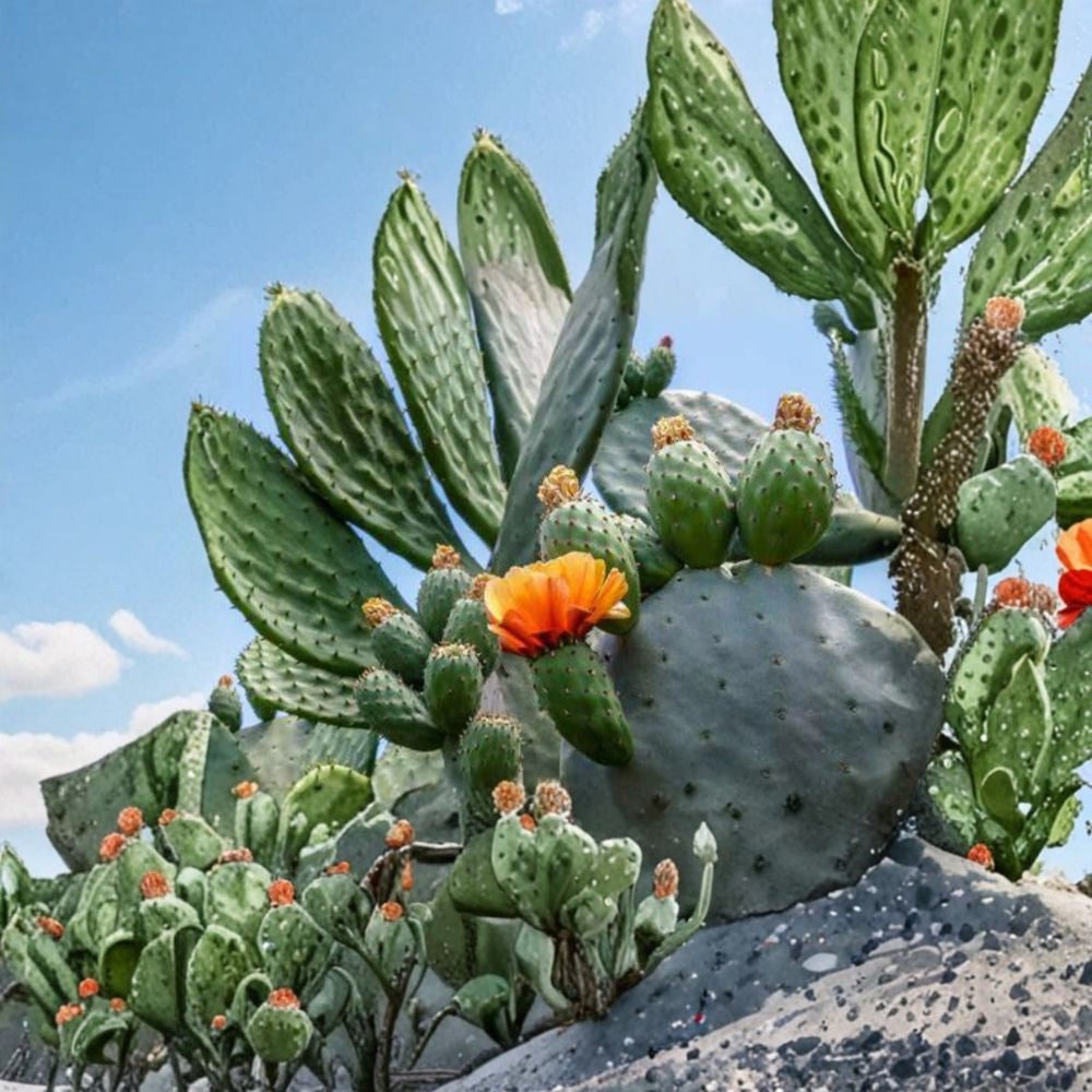 Spineless Prickly Pear – Opuntia cacanapa ‘Ellisiana’ Live Cactus Pads | 5 Medium Pads | Thorn-Reduced Variety  Edible Nopales | Hardy Desert Plant | Easy to Grow