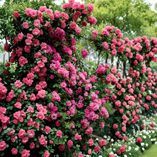 Peggy Martin Rose Cuttings – 6 Unrooted Stems 10 Inches | Climbing Rose ‘Hurricane Katrina Rose’ | Fast Growing Pink Flower Vine