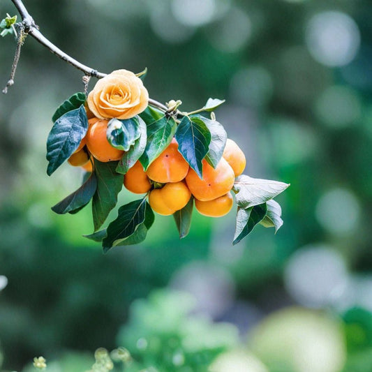 Kaki Persimmon Cuttings – 5 Unrooted Grafting Scions | Diospyros kaki Hardy Variety | Sweet Fruit Tree | Ready for Grafting