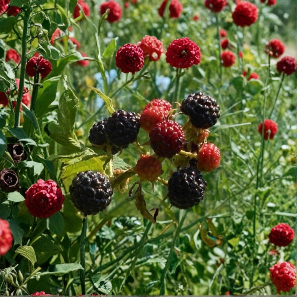 3 Ouachita Thornless Blackberry Plants – Rubus ‘Ouachita’ Live Shrubs | Sweet Large Berries | Fast Growing Berry Bush | Bare Root Starter Plants | Garden Fruit