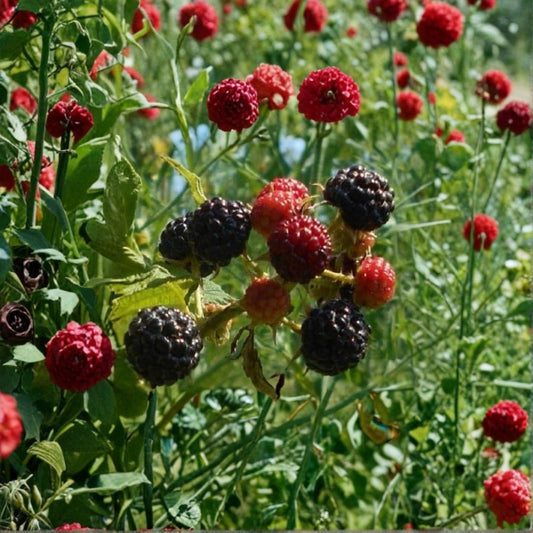 3 Ouachita Thornless Blackberry Plants – Rubus ‘Ouachita’ Live Shrubs | Sweet Large Berries | Fast Growing Berry Bush | Bare Root Starter Plants | Garden Fruit