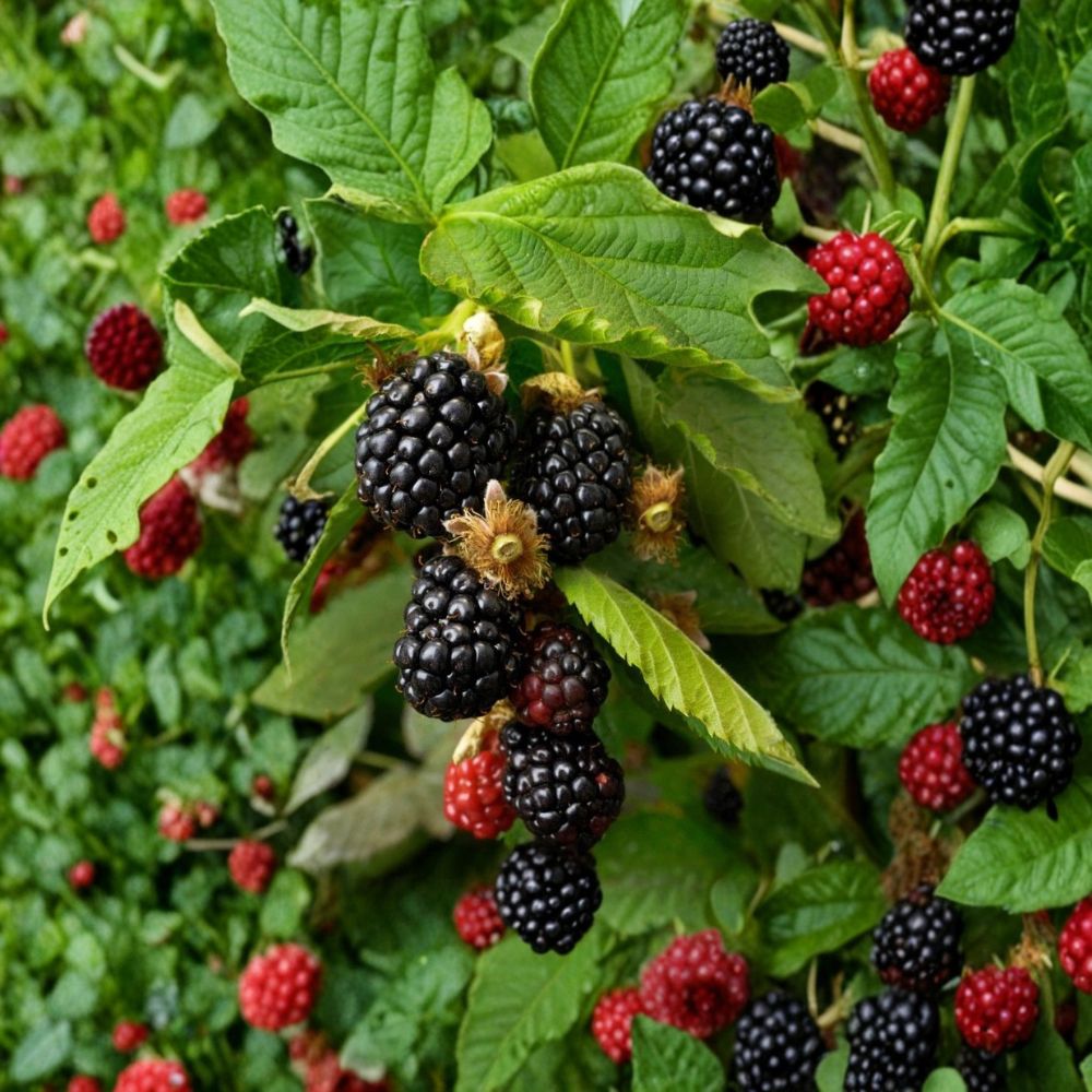 Ouachita Thornless Blackberry Plant – Rubus ‘Ouachita’ Starter Plug | Sweet Large Berries | High-Yield Variety | Bare Root Berry Plant | Easy Garden Fruit