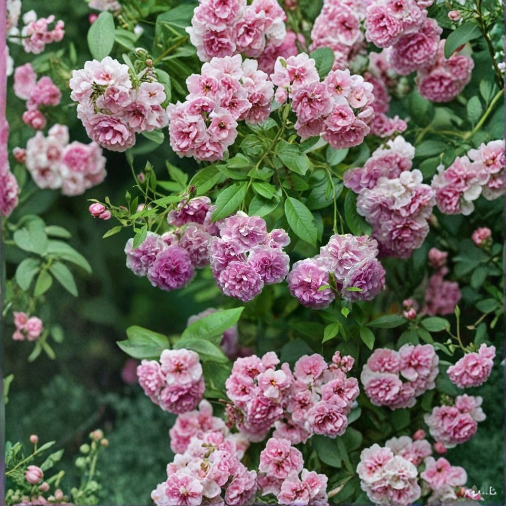 Seven Sisters Rose Live Plant – Heirloom Climbing Pink Rambler | Rooted Starter 3–6 Inch | Fragrant Garden Rose