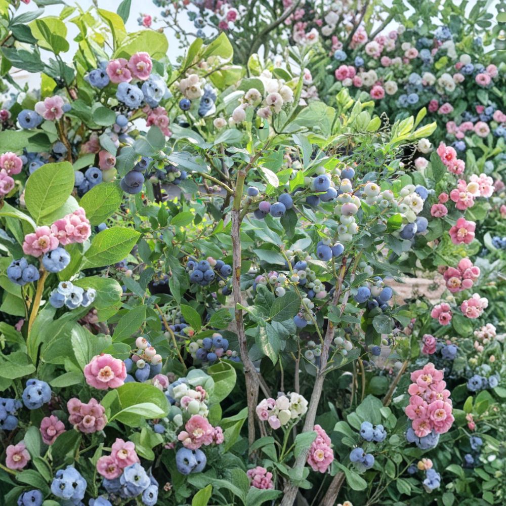 Tifblue Blueberry Plant – Vaccinium ashei Live Plant | 24–30 Inches Tall | 1 Gallon Pot Rabbiteye Blueberry Bush | Mid-Season Fruit