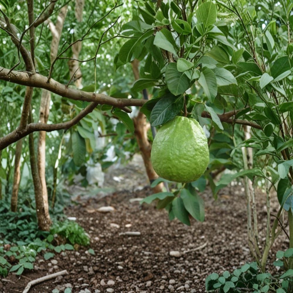 Thai Guava Tree – Psidium guajava Live Plant | 3–4 Feet Tall | Air-Layered / Grafted Tropical Fruit Tree | Backyard Garden Ready