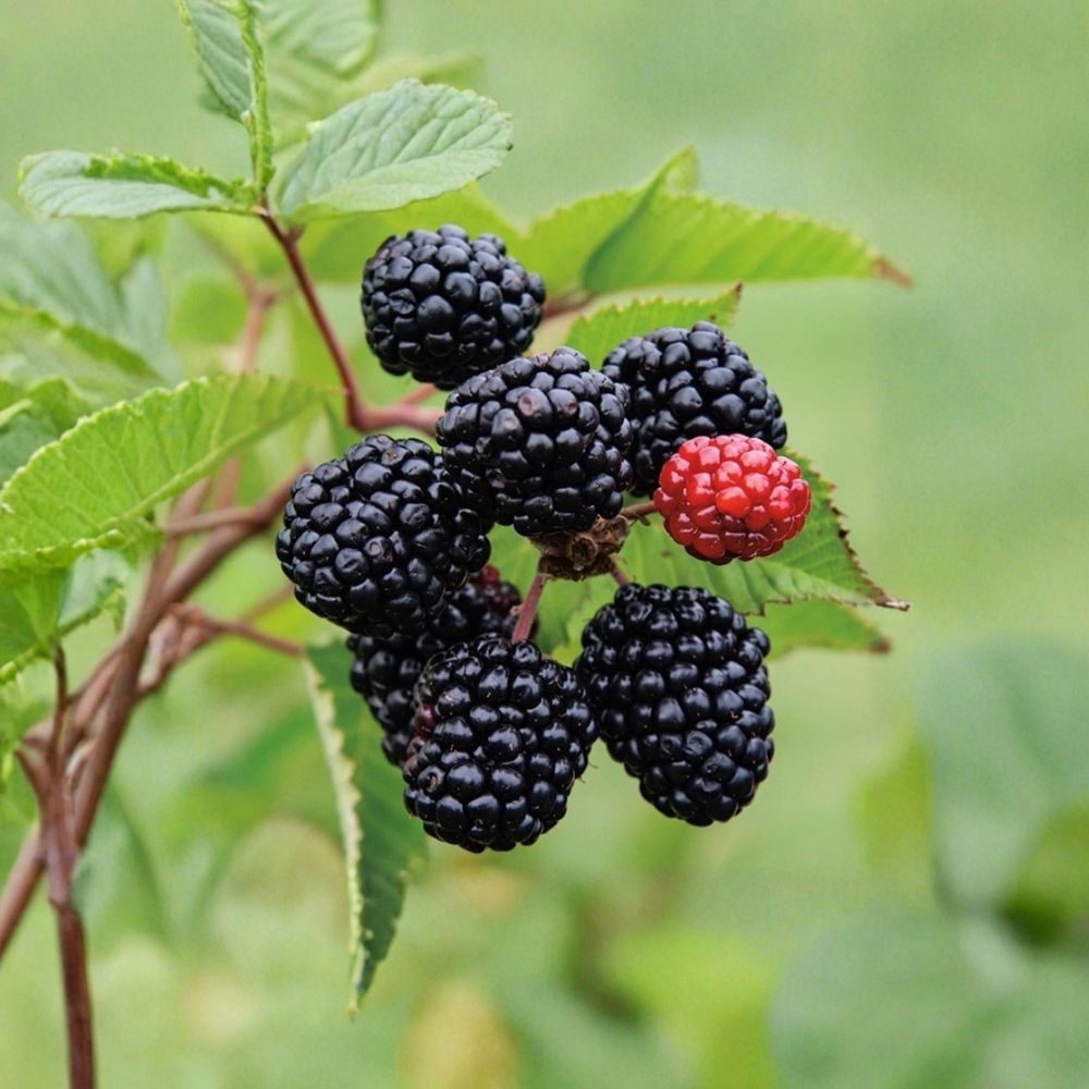 Prime-Ark Freedom Thornless Blackberry Plants – Rubus ‘Prime-Ark Freedom’ Starter Plants | Set of 2 | 4–10 Inch Tall | Everbearing Sweet Berries | Bare Root