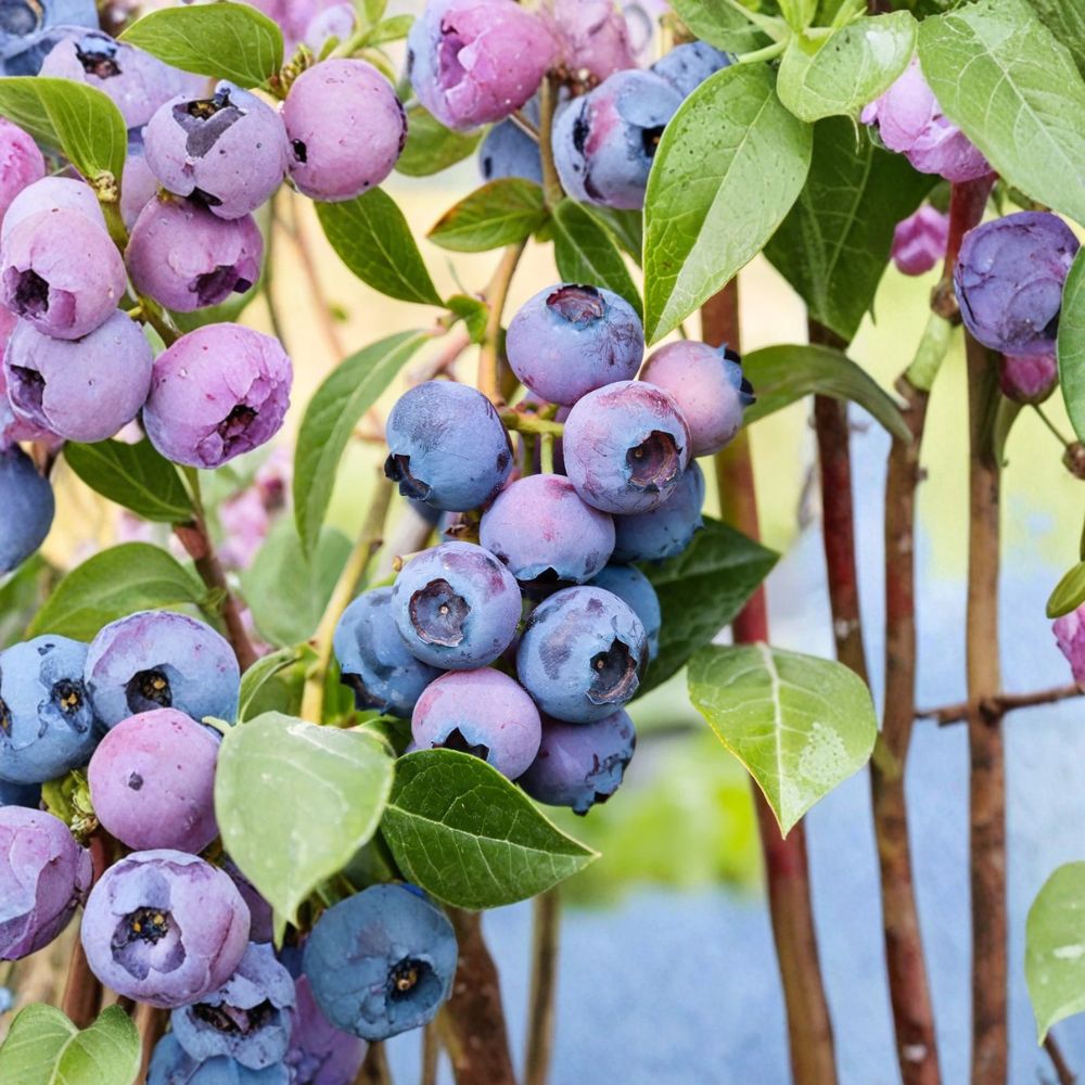 Sweetcrisp Blueberry Plant – Vaccinium corymbosum Live Starter Plug | 3–6 Inches Tall | Southern Highbush Berry Plant | Sweet Crisp Fruit | Garden Ready