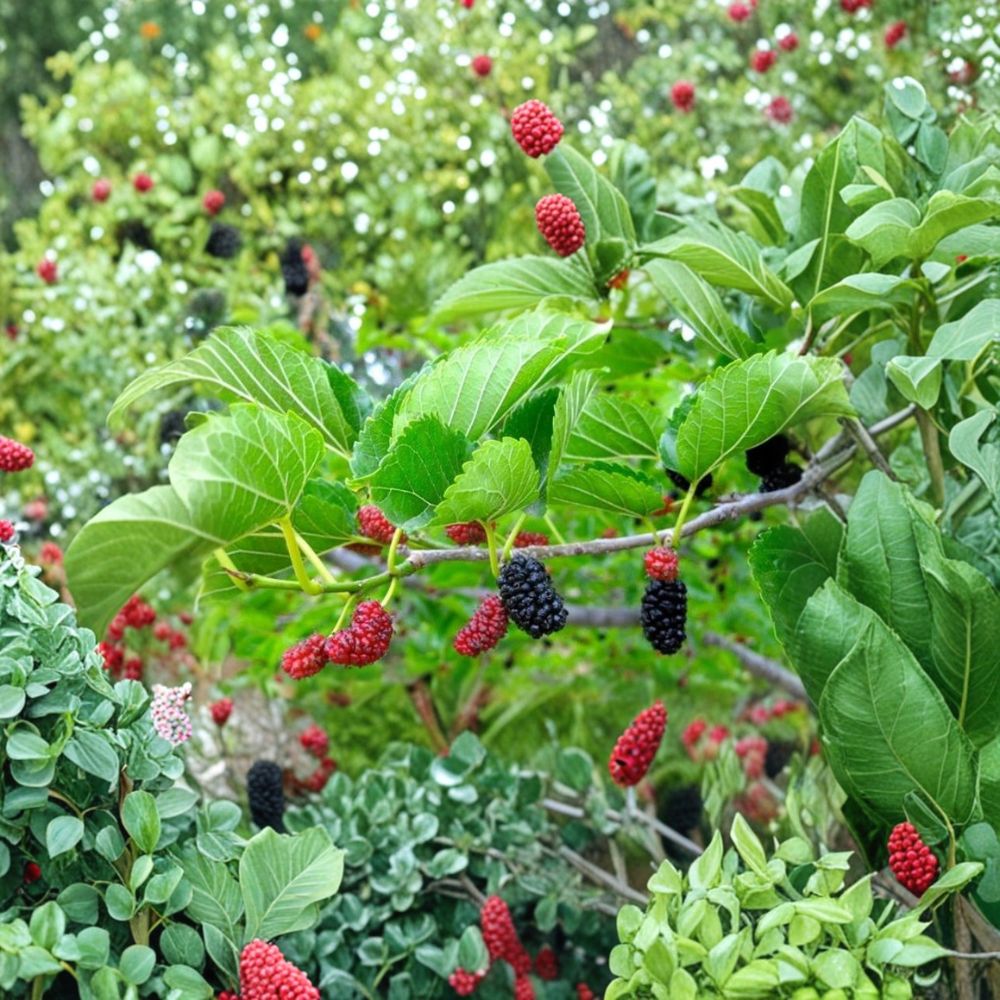 Red Mulberry Tree – Morus rubra Live Fruit Tree | 1 Ft+ Tall | Sweet Native Berry Tree | Backyard Orchard & Wildlife Garden | Ready to Plant