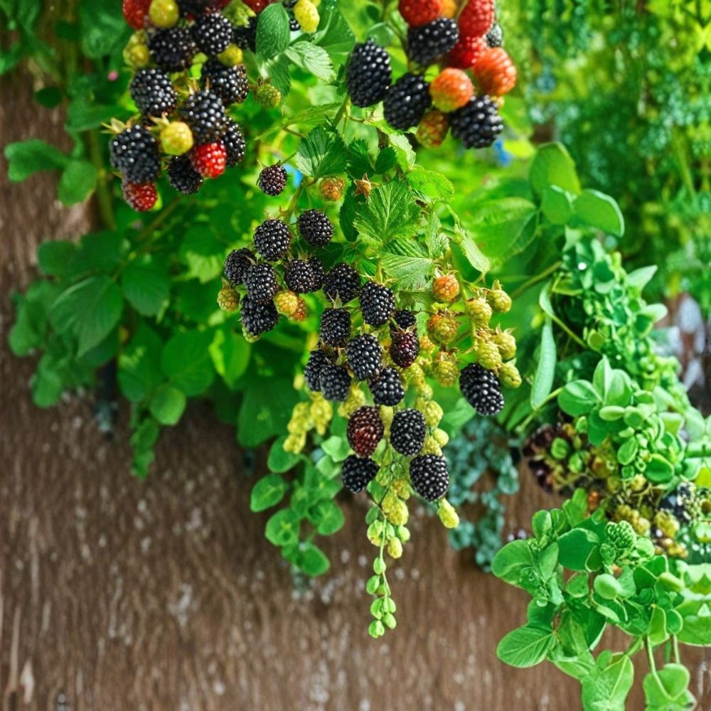 Prime-Ark Traveler Blackberry – 10 Live Starter Plugs | Thornless Everbearing Variety | 3–6 Inches Tall | Bare Root Rubus Plants | Backyard Fruit Garden