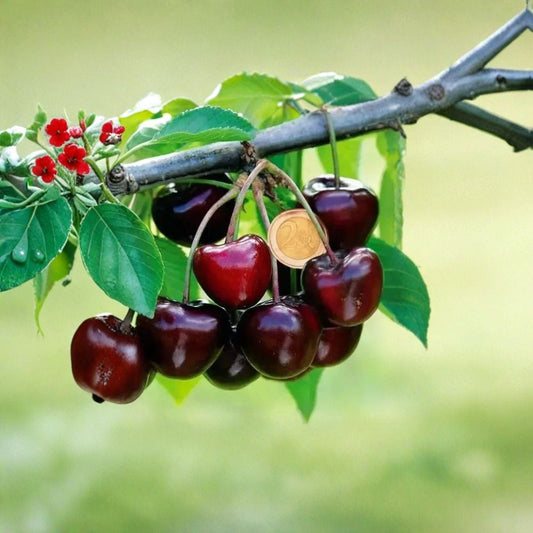 Carmen Cherry Cuttings – 5 Scion Wood Prunus avium | Giant Hungarian Cherry Variety | Grafting Cuttings | Fruit Tree Propagation