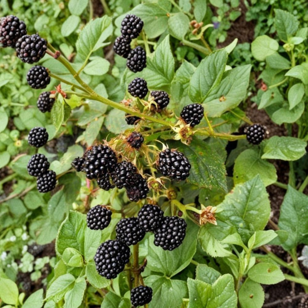 Darrow Blackberry Plants – 3 Live Starter Plugs | Thorned Rubus fruticosus | 3–6 Inches Tall | Sweet Hardy Berry Variety | Bare Root Blackberry Plants