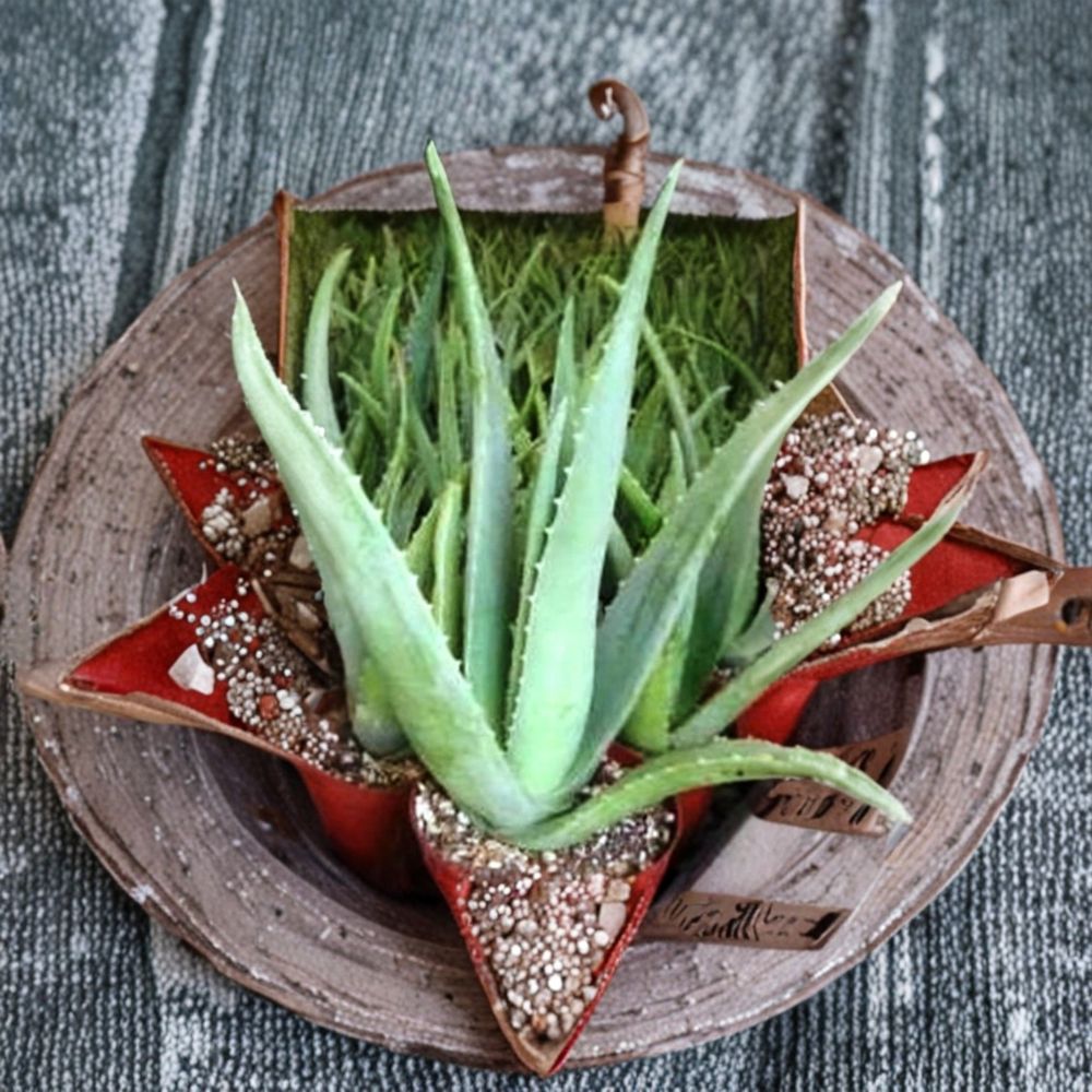 Aloe Vera Plant – 3 Rooted Cuttings | Medicinal Succulent | Live Indoor Outdoor Plant | Easy Care Healing Plant