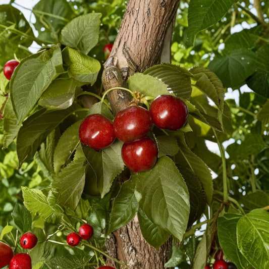 Cherry ‘Utah Giant’ – Prunus avium Grafted Tree | 3–4 Feet Tall | Includes 3 Gallon Nursery Pot  Extra Large Sweet Cherries | Bigger Trunk | Premium Flavor