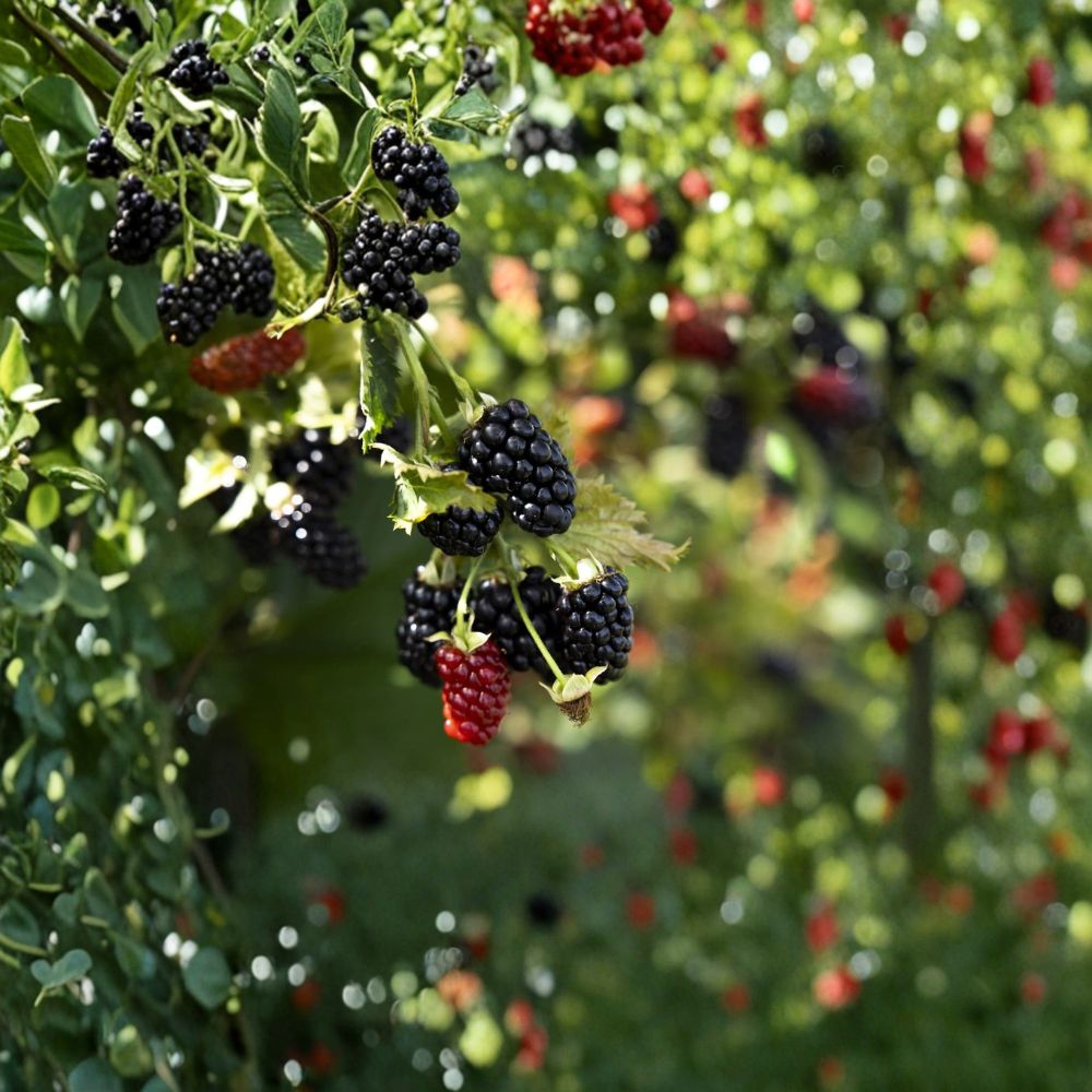 Prime-Ark Horizon Blackberry – 1 Live Thornless Plant | 1–2 Year Old Well Rooted | Early Ripening Primocane Berry Bush | Easy Grow Fruit Garden