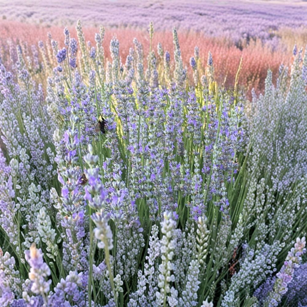 Provence Lavender Live Plant | Lavandula x Intermedia Starter Plant | Fragrant French Lavender | Aromatic Garden Herb | Plug Size