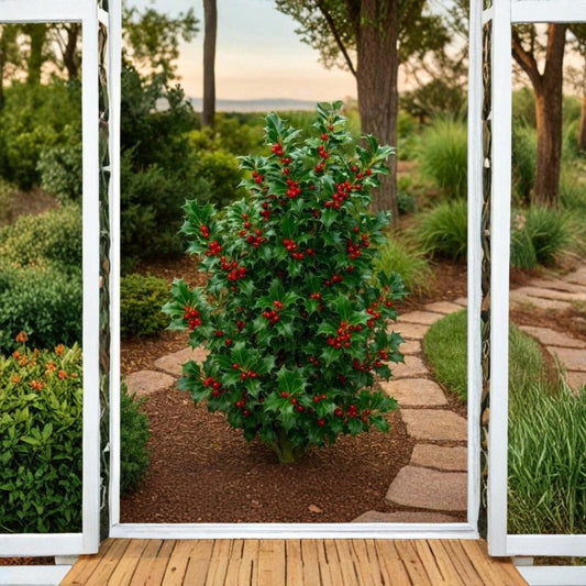 Holly Cuttings for Propagation – Ilex Evergreen Shrub Cuttings | Set of 5 Fresh Cuttings | Hedge & Landscape Starter | Cold Hardy Plant