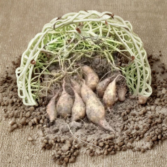 White Sweet Potato Slips – 10 Pack Rooted Cuttings | Asian Sweet Potato Plants | Edible Garden Vine Starter