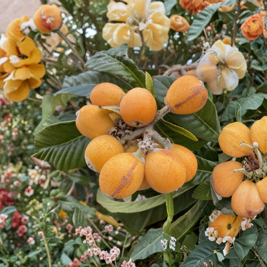 Sunset Orange Loquat Scions Set of 3 | Eriobotrya Japonica Grafting Cuttings | Sweet Fruit Tree Variety | Fresh Scion Wood | No Pot
