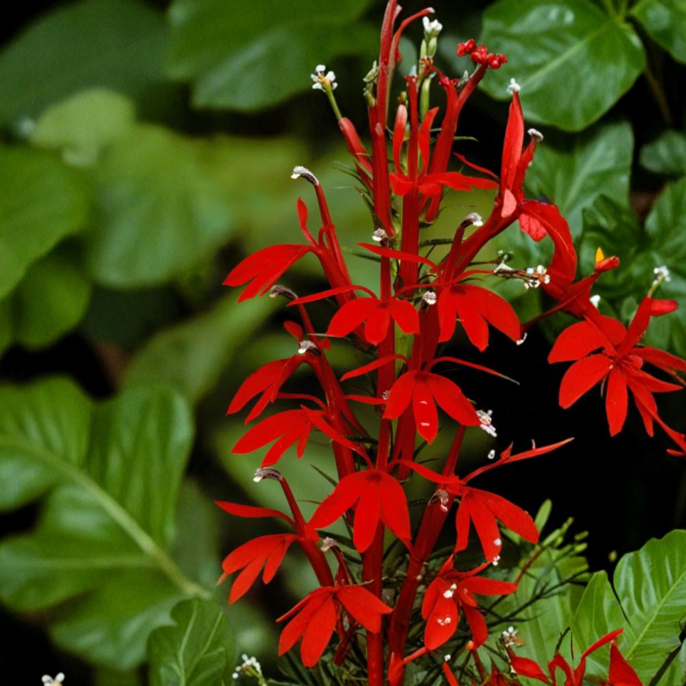 Cardinal Flower Plant – Lobelia cardinalis Live Starter | 3 Inch Pot | Red Hummingbird Flower | Moist Garden Perennial | Zones 3–9