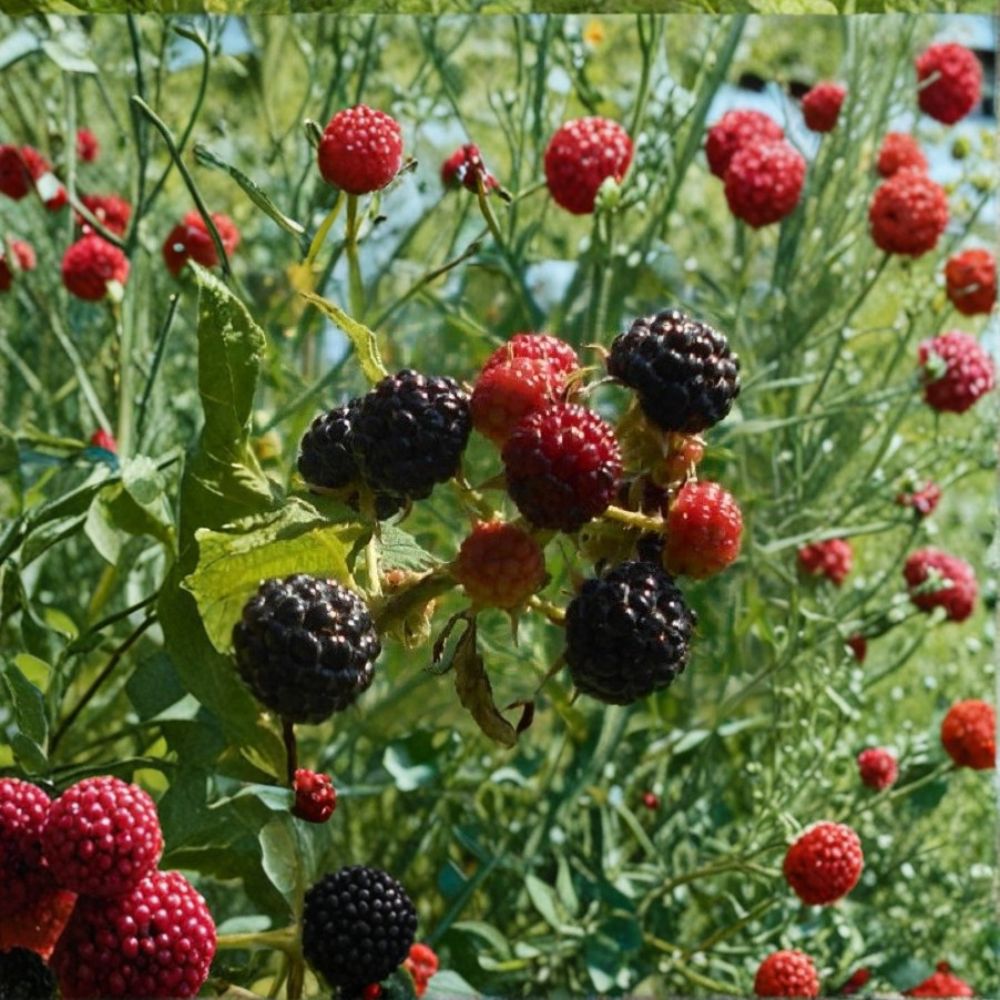 Ouachita Thornless Blackberry Plant – 2 Year Live Berry Shrub | Fast Growing Sweet Blackberry | Bare Root Garden Plant