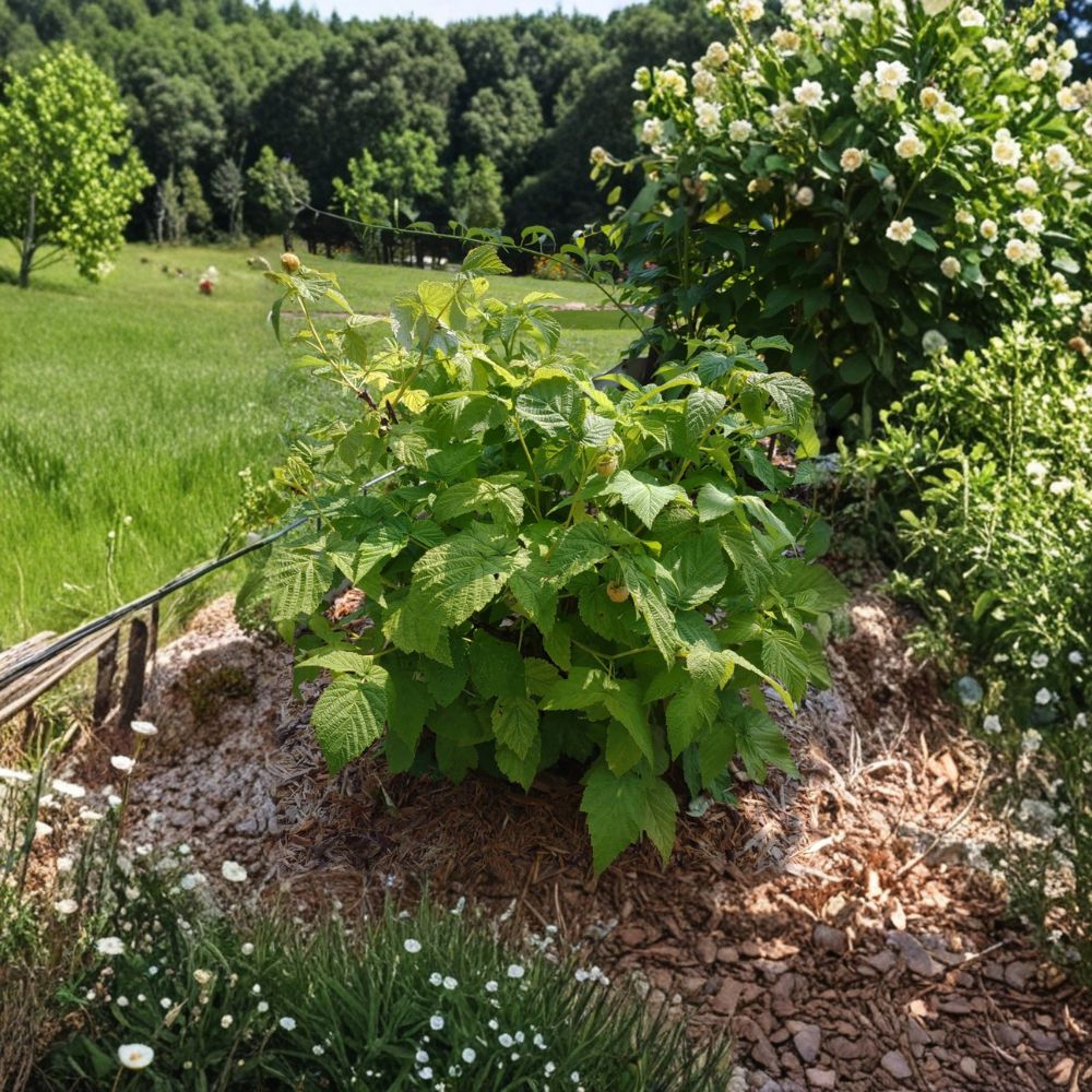 Fall Gold Raspberry Plants – Set of 10 Starter Plugs | Rubus idaeus ‘Fall Gold’ | Bare Root Golden Raspberry | Sweet Everbearing Variety