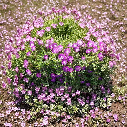 Creeping Ice Plant Cuttings – 12 Unrooted 5–7 Inch Purple Pink Succulent | Ground Cover Plant | Drought Tolerant Landscaping