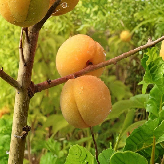 Prunus mume ‘Bongo’ – Flowering Apricot (Ume) Live Tree | 2–3 Feet Tall | Shipped in 3 Gallon Pot  Fragrant Pink-White Blossoms | Ornamental & Edible Fruit | Early Blooming