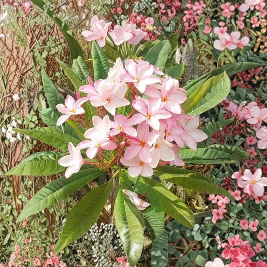 Hawaiian Pink Plumeria Cutting – 10 Inch Frangipani Cutting | Fragrant Tropical Flower Plant | Pastel Pink Blooms | Bare Root