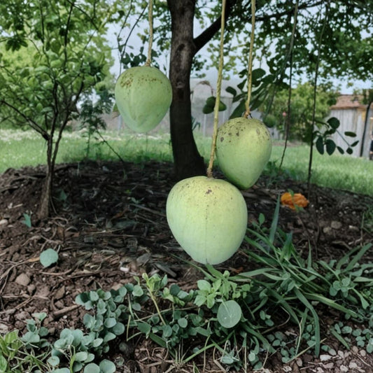 Ice Cream Mango Tree – Mangifera indica ‘Ice Cream’ Grafted Live Tree | 1 Foot Tall | Includes 6" Pot  Condo Mango Variety | Sweet Sorbet Flavor | Compact & Container Friendly