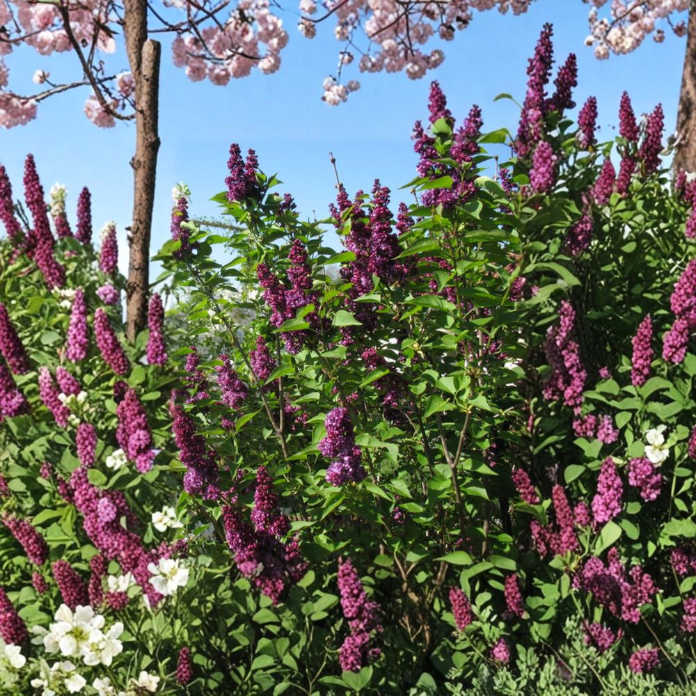 Syringa ‘Charles Joly’ – Lilac Live Starter Plant | 6–8 Inches Tall | Double Purple Red Blooms | Fragrant Spring Shrub | Cut Flower Favorite