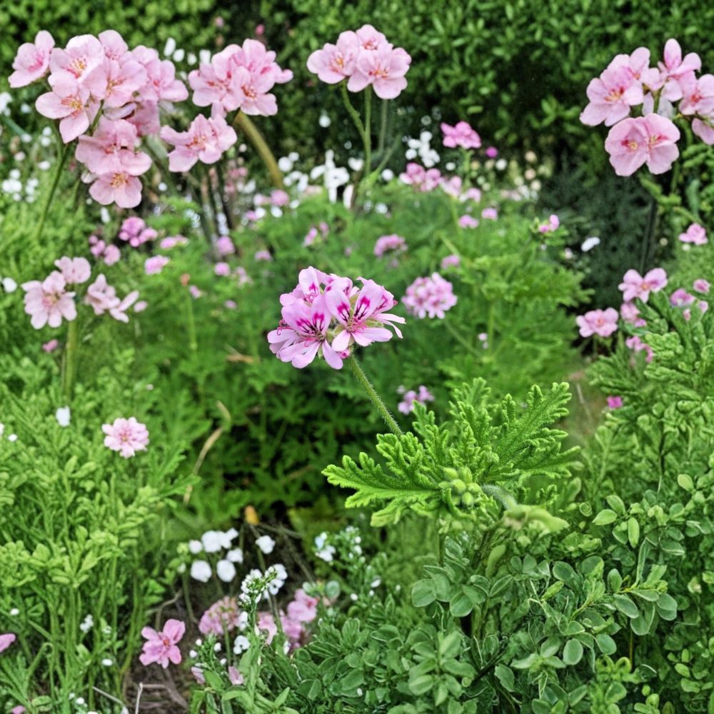 Lemon Scented Geranium Cuttings – Pelargonium citronella | 3 Unrooted Cuttings 3–5 Inch | Fragrant Mosquito Repellent Plant | Easy Grow Herb