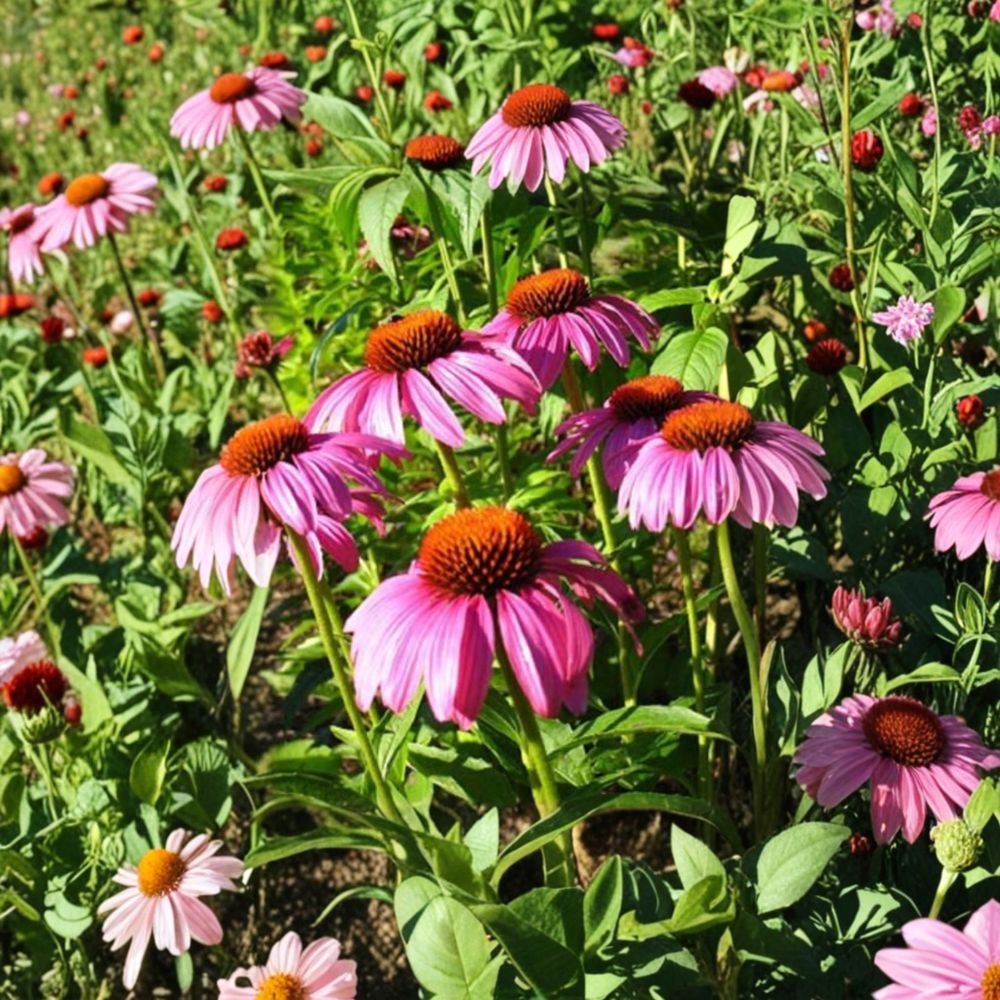 Echinacea ‘Ruby Star’ – Coneflower Live Starter Plant | 6–10 Inches Tall | Red Purple Flowering Perennial | Pollinator Friendly | Cut Flower Favorite