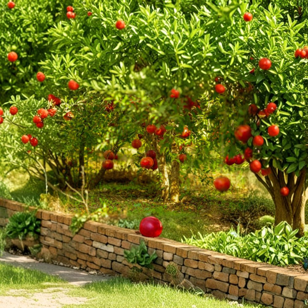 Wonderful Pomegranate – Punica granatum ‘Wonderful’ Live Fruit Tree | 2–3 Feet Tall | Ships in 3 Gallon Pot  Extra Large Red Fruit | Drought Tolerant | Self-Fruitful Variety