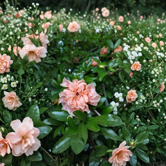 Peach Ornamental Pomegranate Cuttings – 10 Unrooted 6–8 Inch Cuttings | Flowering Shrub | Drought Tolerant Garden Plant | Hedge Plant
