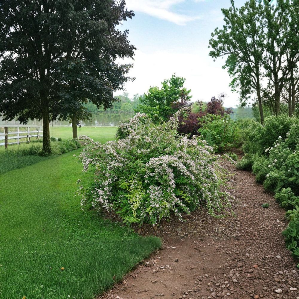 Kolkwitzia ‘Jolene Jolene’ – Beautybush Live Starter Plant | 7 Inches Tall | Includes Nursery Pot Pink Star Flowers | Hardy Flowering Shrub | Easy to Grow