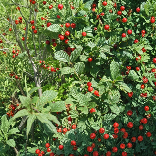 Nanking Bush Cherry – Prunus tomentosa 30 Seeds | Edible Hardy Fast-Growing Shrub  Showy Spring Flowers | Tart Red Fruit | Ideal for Hedge or Wildlife
