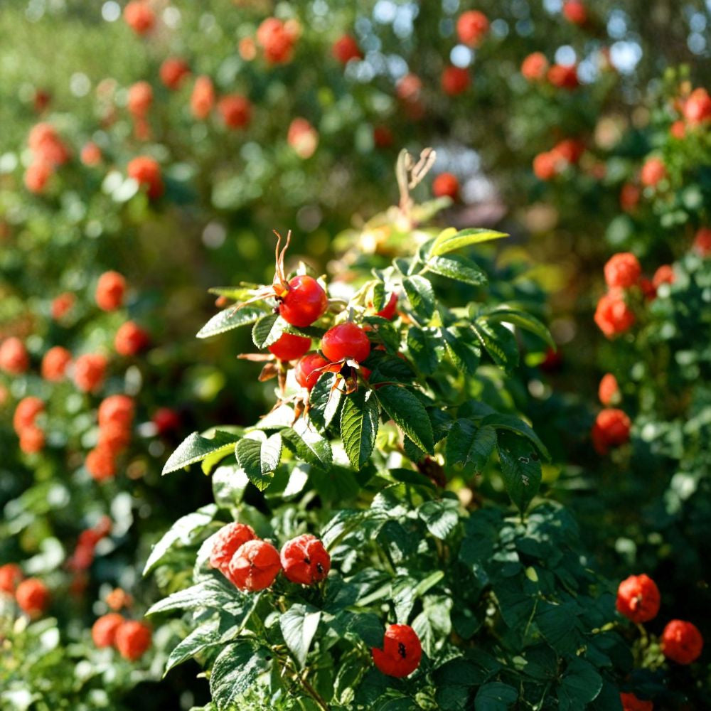 White Rugosa Rose – Rosa rugosa albiflora 800 Seeds | Fragrant Hardy Flowering Shrub  Fast Growing | Edible Rose Hips | Cold & Salt Tolerant
