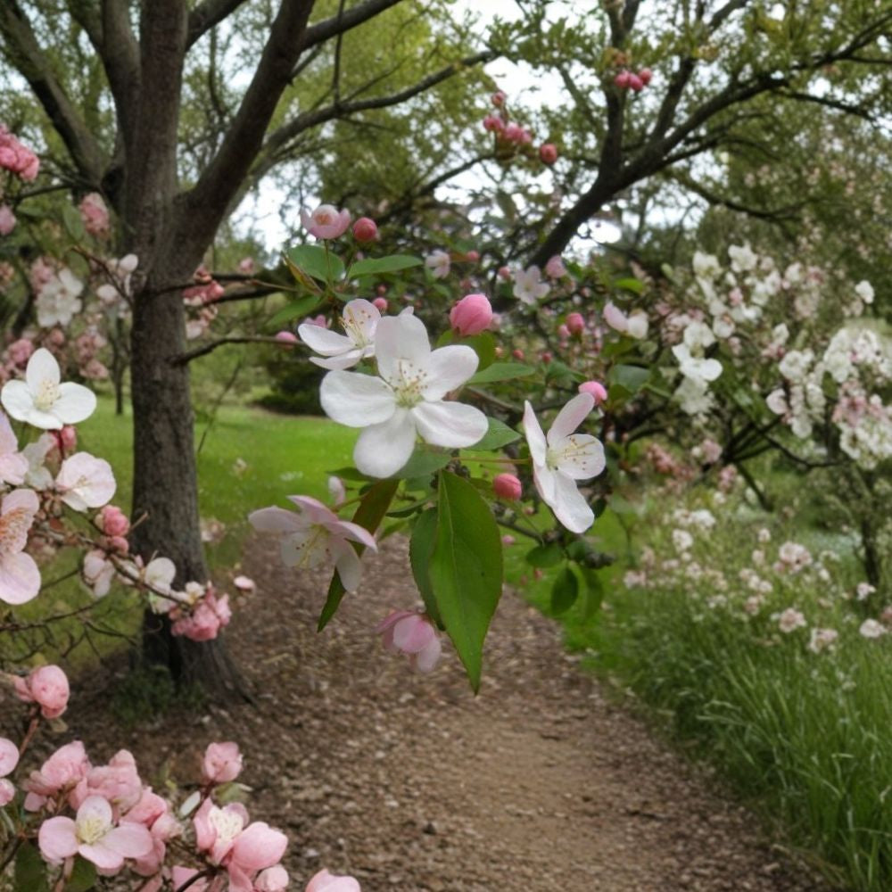 Tea Crab Apple – Malus hupehensis | 20 Seeds Flowering Ornamental Tree | Edible Fruit | Beautiful Fall Color