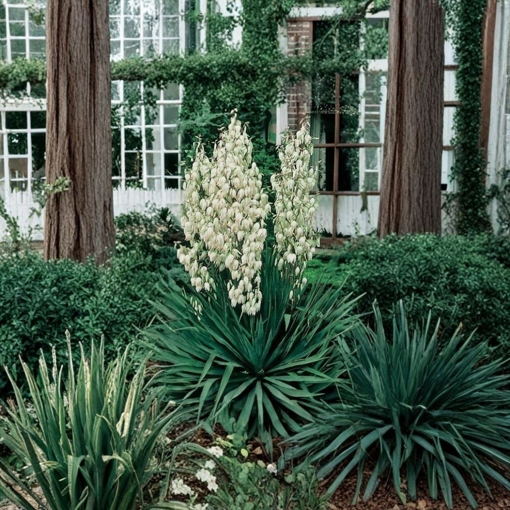 Adam’s Needle – Yucca filamentosa 400 Seeds | Hardy Evergreen | Tall Showy White Flower Spikes  Spanish Bayonet | Drought Tolerant | Architectural Landscape Plant