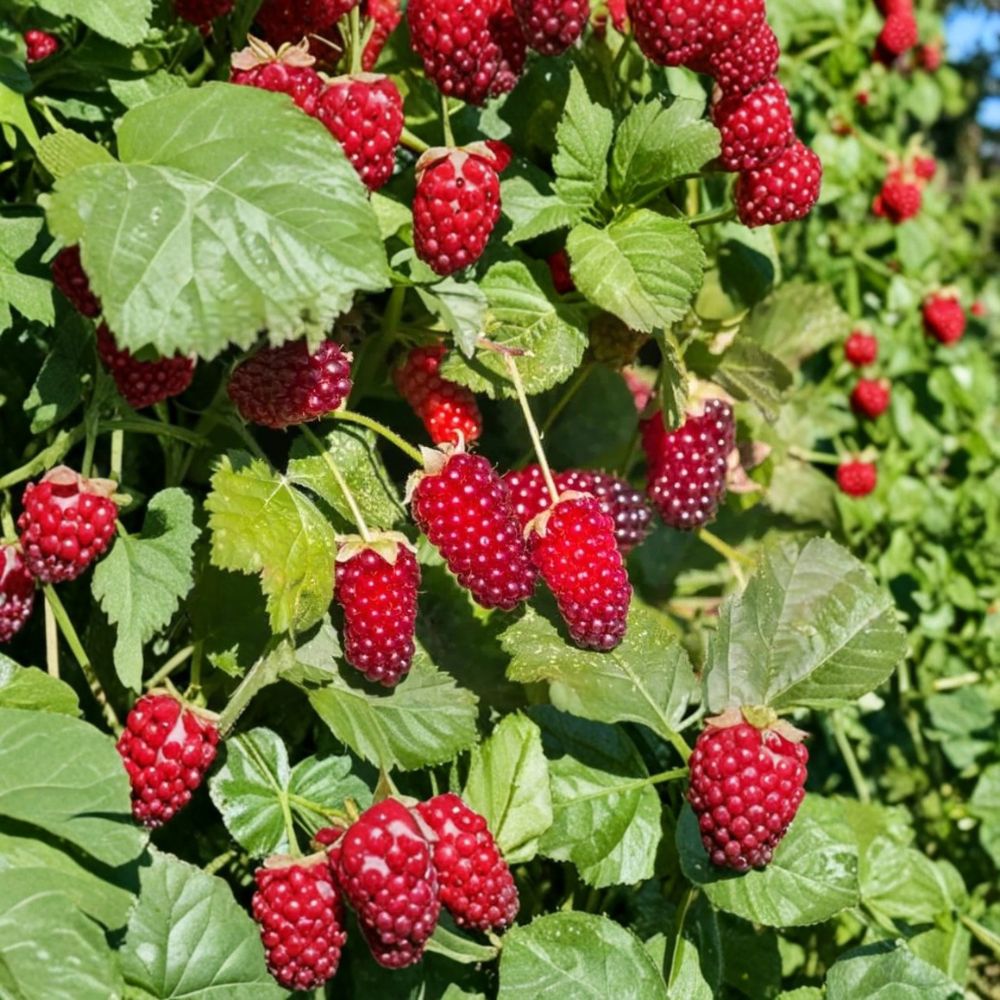 Loganberry Plant – Rubus × loganobaccus Live Berry Vine | 6–12 Inches Tall | Container Grown Thornless Hybrid Fruit Plant | Hardy to -5°F | Easy Backyard Berry
