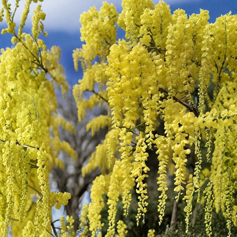 True Yellow Wisteria – Rare Wisteria Vine Cuttings | 5 Fresh 6–8 Inch Unrooted Cuttings | Golden Flower Climbing Vine | Cuttings for Rooting or Grafting