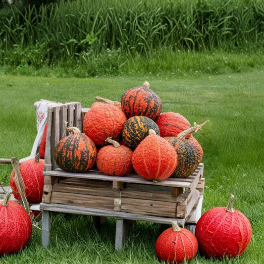 Super Rare Red Warty Thing Pumpkin Seeds – 15 Organic Seeds | Unique Heirloom Pumpkin Variety | Decorative Garden Pumpkin | Rare Vegetable Seed