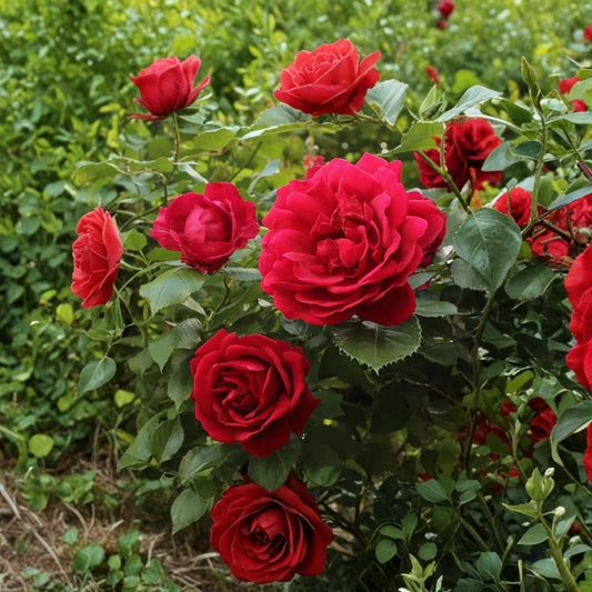 Climbing Blaze Rose – Rare Climbing Rose Cuttings | 3 Fresh Unrooted Rose Cuttings | Bright Red Climbing Garden Rose | Cuttings for Rooting or Grafting