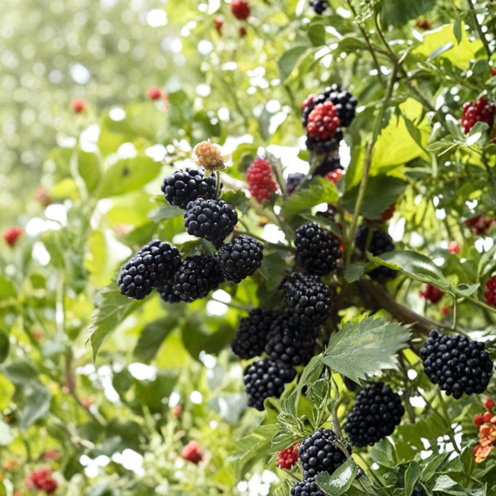Prime-Ark 45 Blackberry – Rubus ‘Prime-Ark® 45’ Live Plants | 1–2 Year Old | Set of 2 Thornless Primocane Berry Bushes | High Yield Fruit | Garden Ready