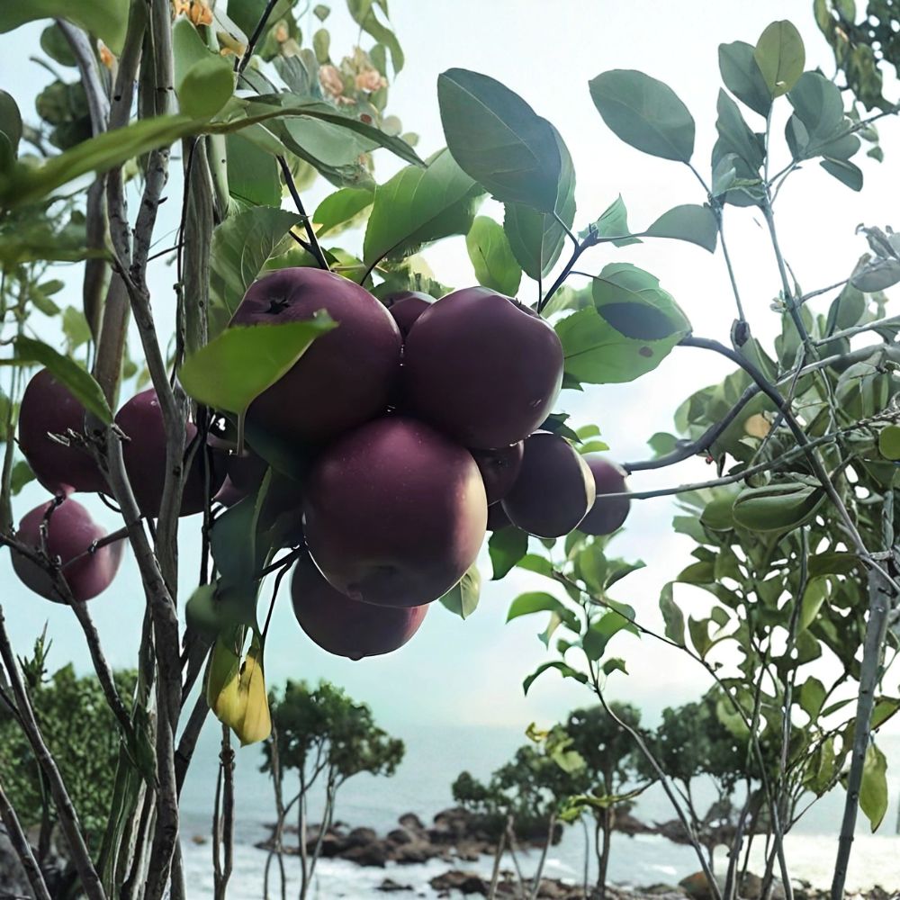 Arkansas Black Apple Tree – Live Plant 2 Ft Tall | Heirloom Dark Apple Variety | Sweet Tart Fruit | Bare Root | Backyard Orchard Ready