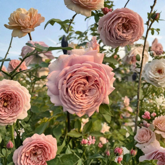 Miyabi Cha Rose – Rare Rose Cuttings | 3 Fresh Unrooted Cuttings | Elegant Japanese Garden Rose | Cuttings for Rooting or Grafting