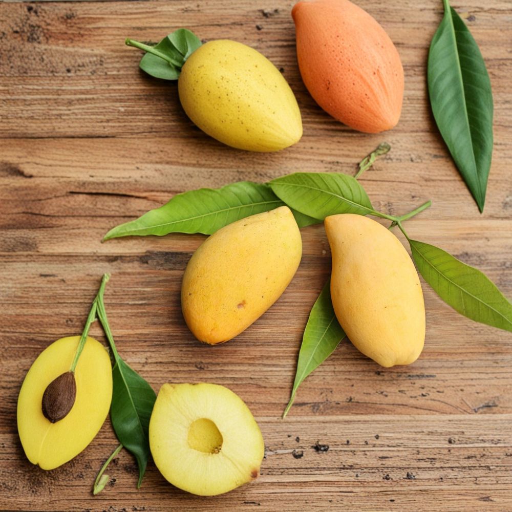 Very Rare Nam Dok Mai Mango Rooted Seed – Organic Live Mango Seedling | Super Sweet Thai Mango Tree | Tropical Fruit Plant Starter | Container Friendly